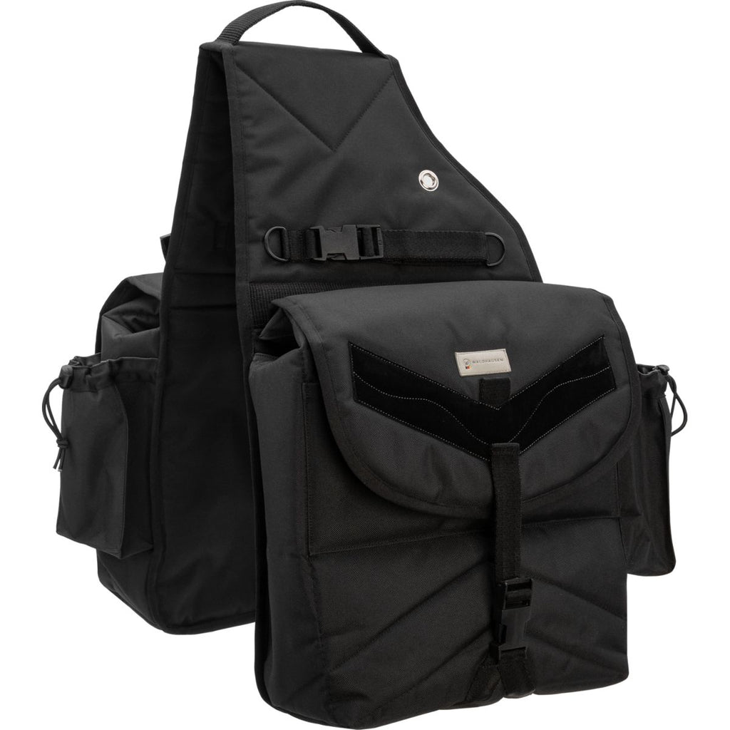 Waldhausen Zadeltas Premium Dubbel Zwart