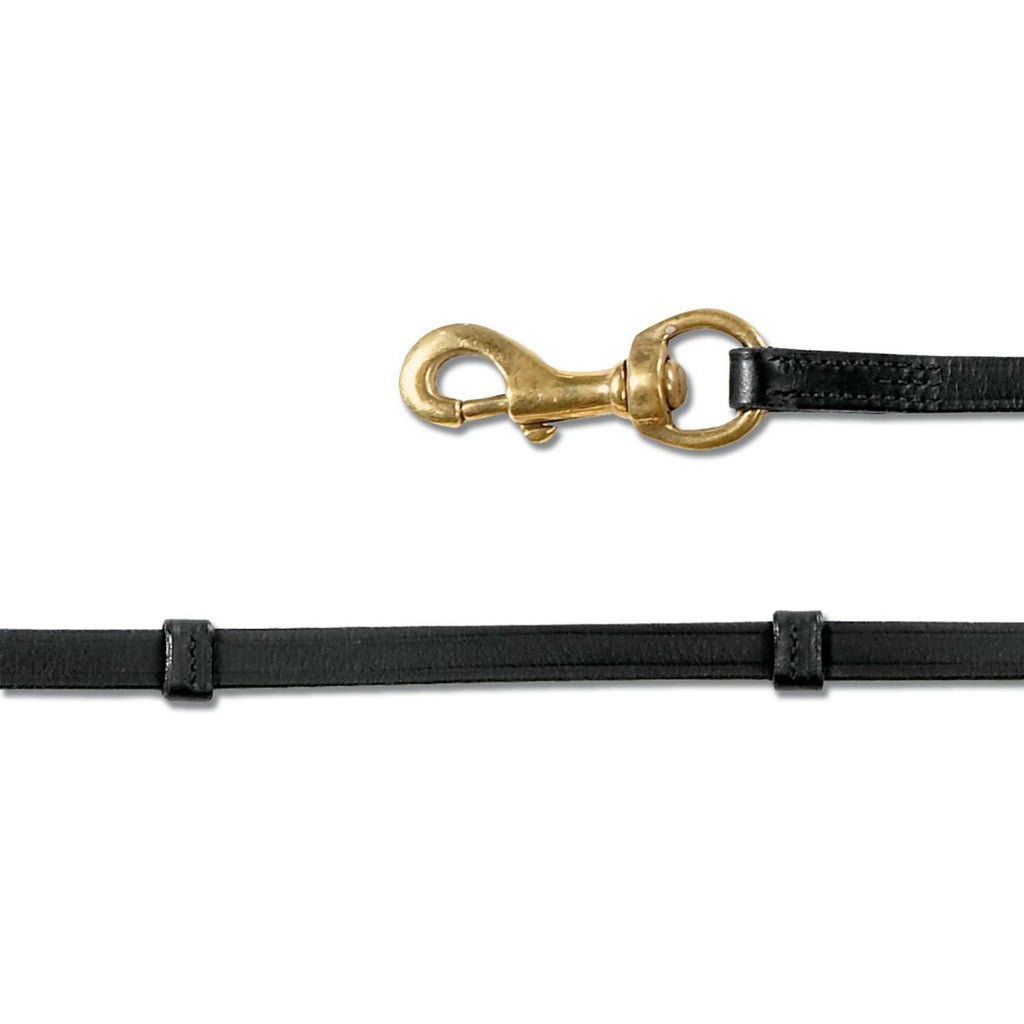 Waldhausen Ijslanderteugels Leder Zwart/Messing