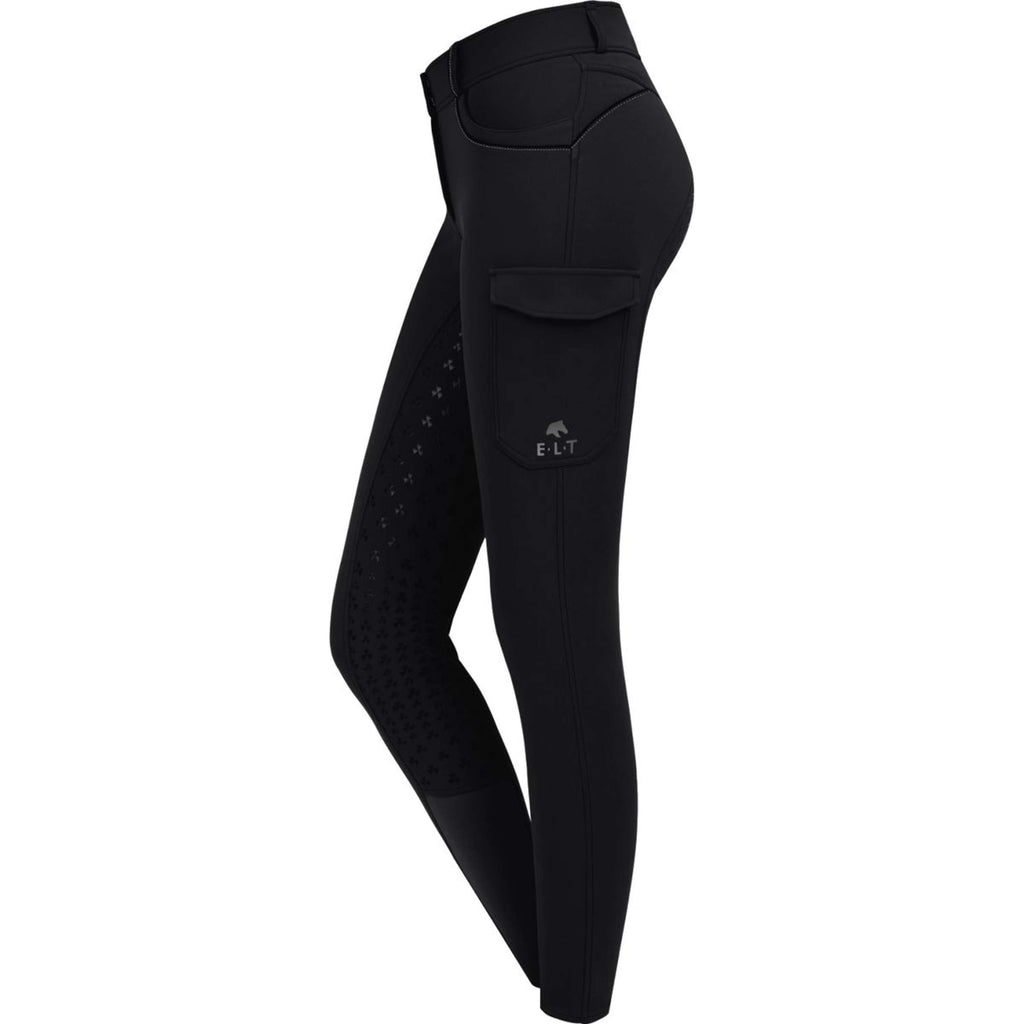 ELT Rijbroek Gloria Cargo High Waist Zwart