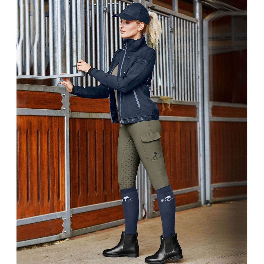 ELT Rijbroek Gloria Cargo High Waist Zwart