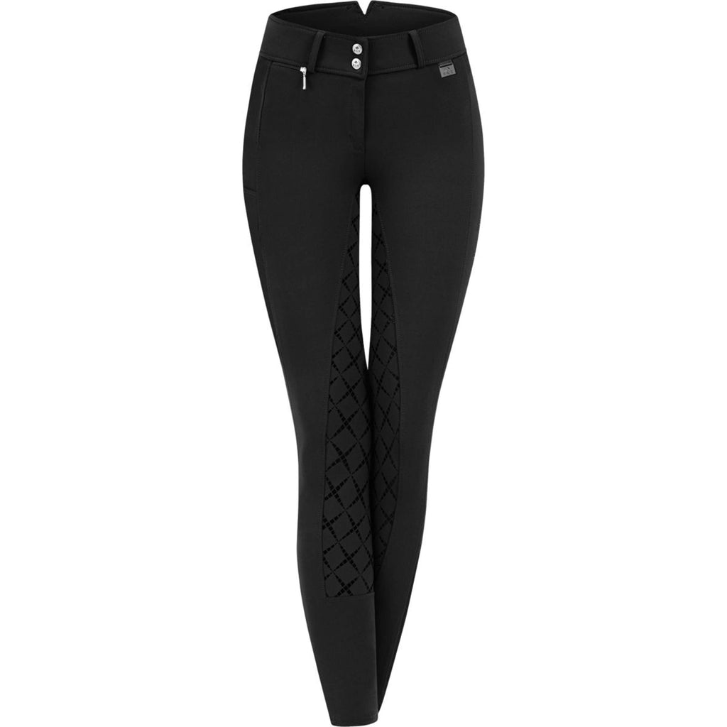 ELT Rijbroek Micro Sport High Waist Silicoon Zwart