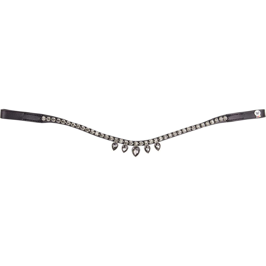 Waldhausen Frontriem X-Line Diadem Zwart/Donkergrijs