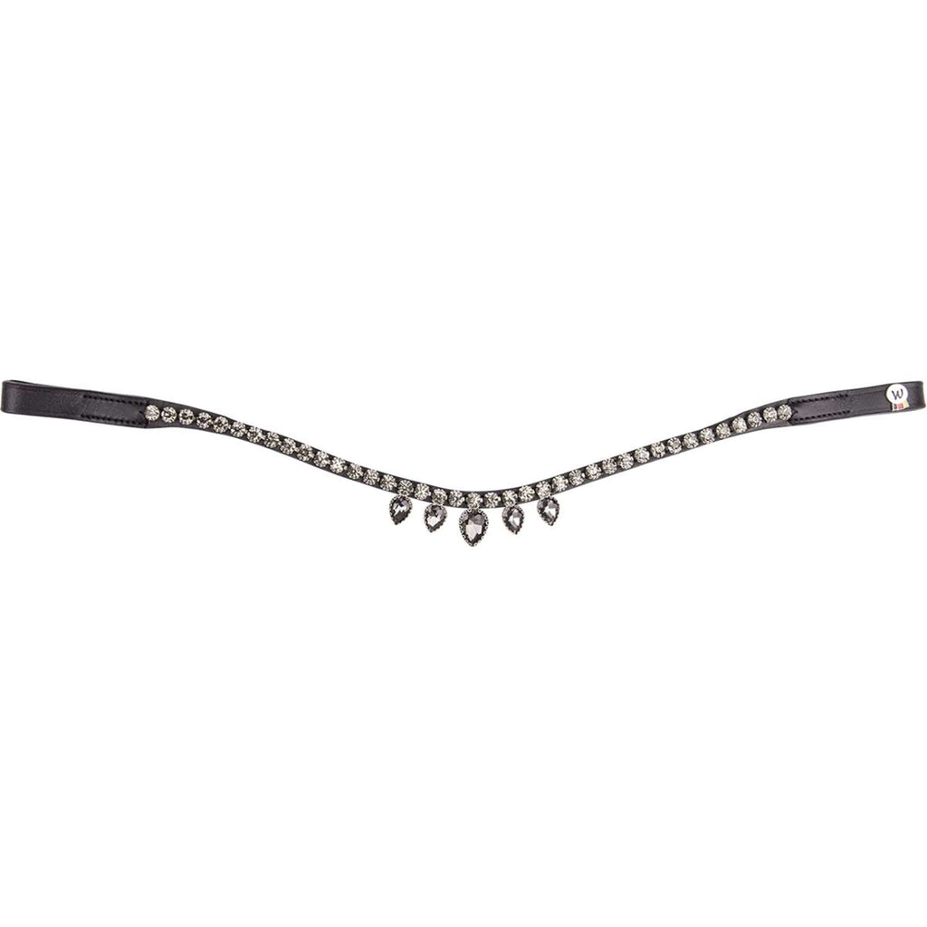 Waldhausen Frontriem X-Line Diadem Zwart/Donkergrijs