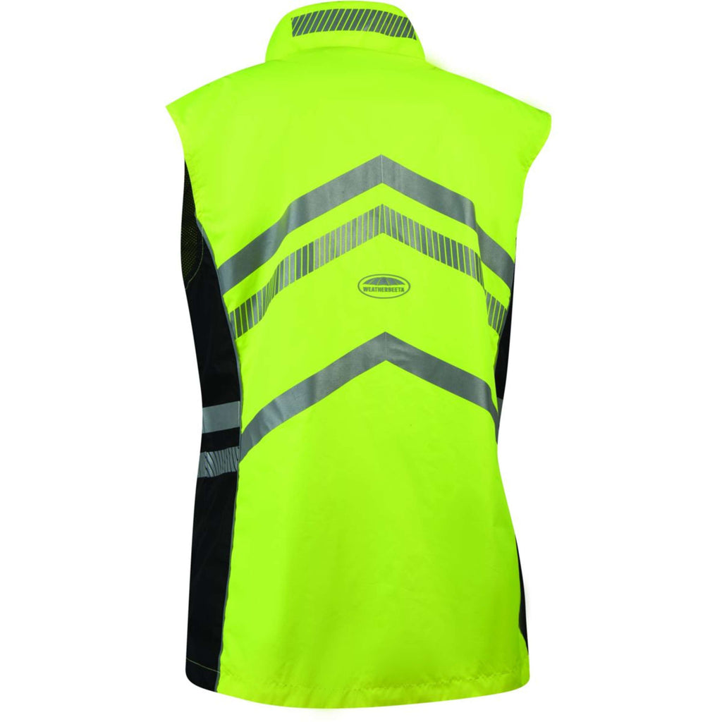 Weatherbeeta Bodywarmer Reflective HiVis Lichtgewicht Waterproof Geel