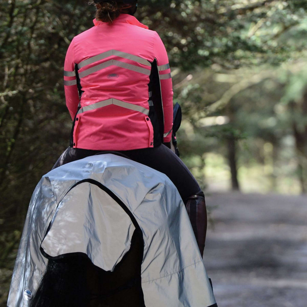 Weatherbeeta Jas Reflective HiVis Gewatteerd Waterproof Roze