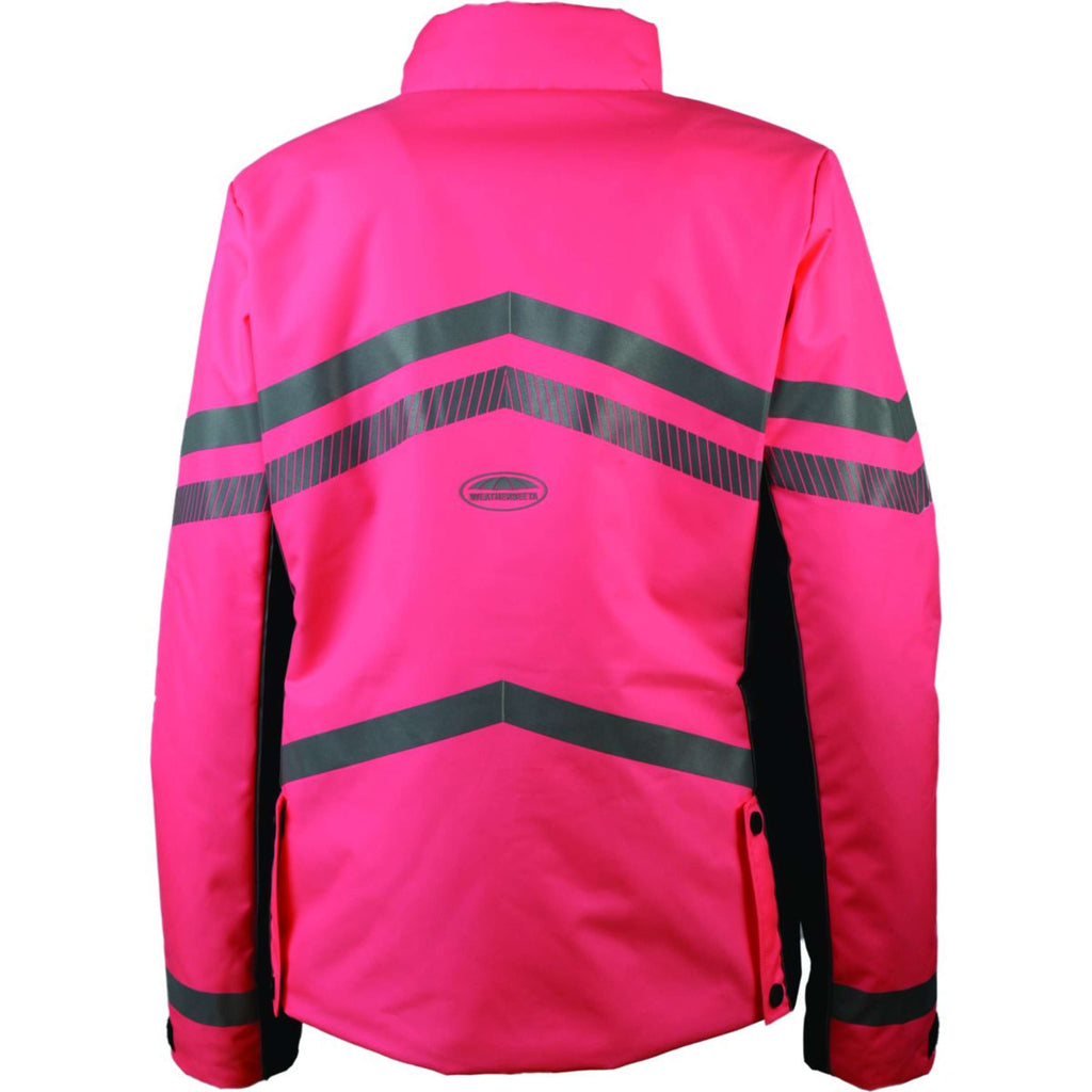 Weatherbeeta Jas Reflective HiVis Gewatteerd Waterproof Roze