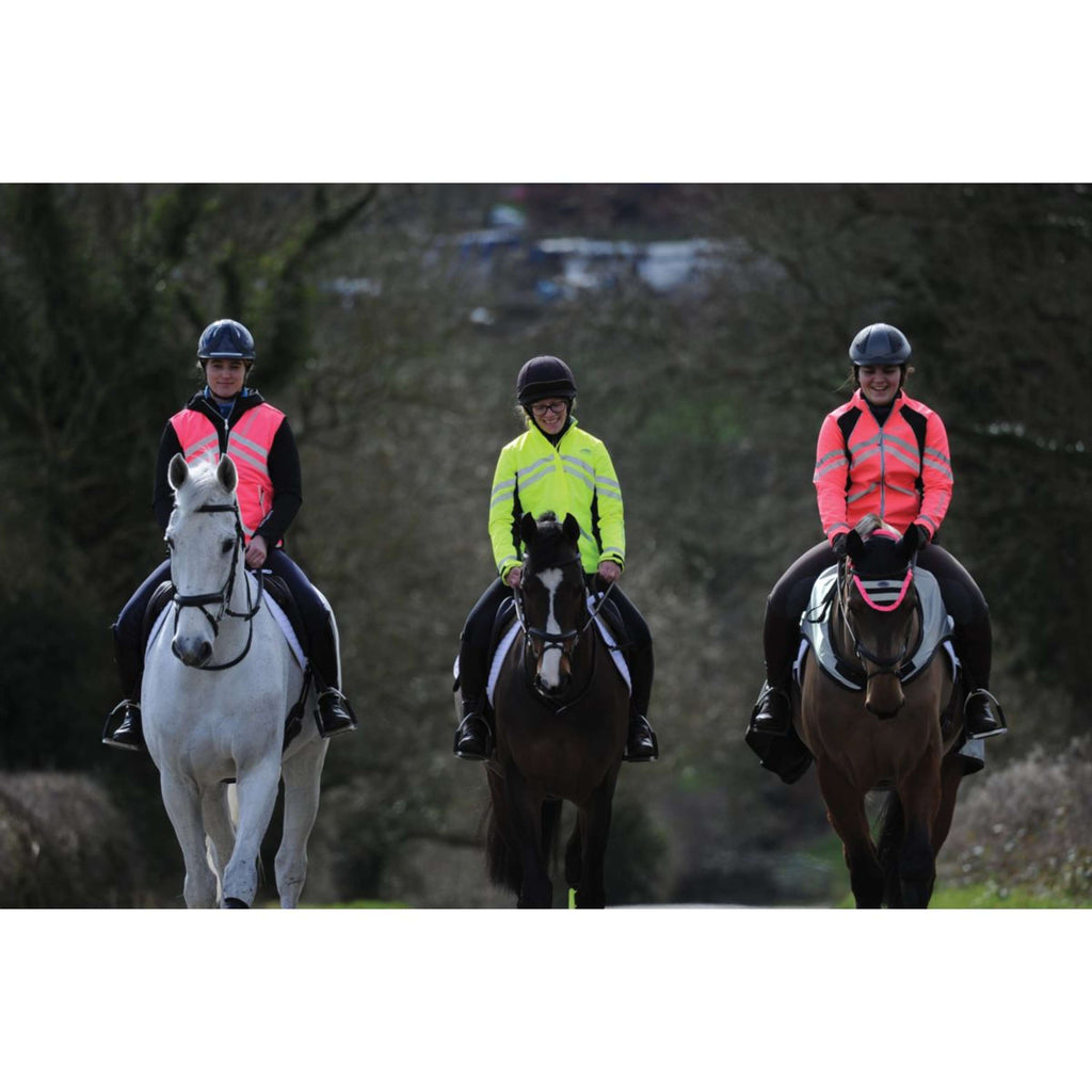 Weatherbeeta Jas Reflective HiVis Gewatteerd Waterproof Roze