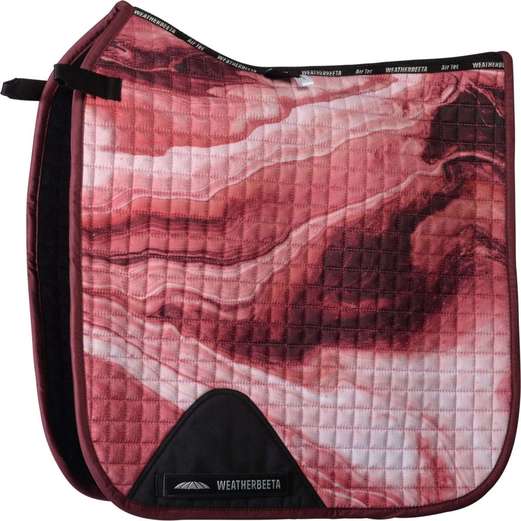 WeatherBeeta Zadeldekje Prime Swirl Marble Dressuur Burgundy