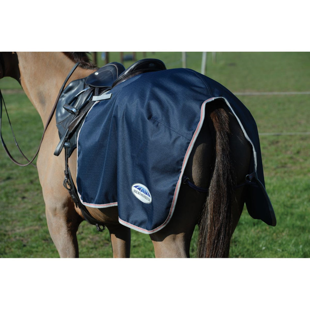 WeatherBeeta Uitrijdeken Essential Fleece Lined Quarter Navy/Zilver/Rood