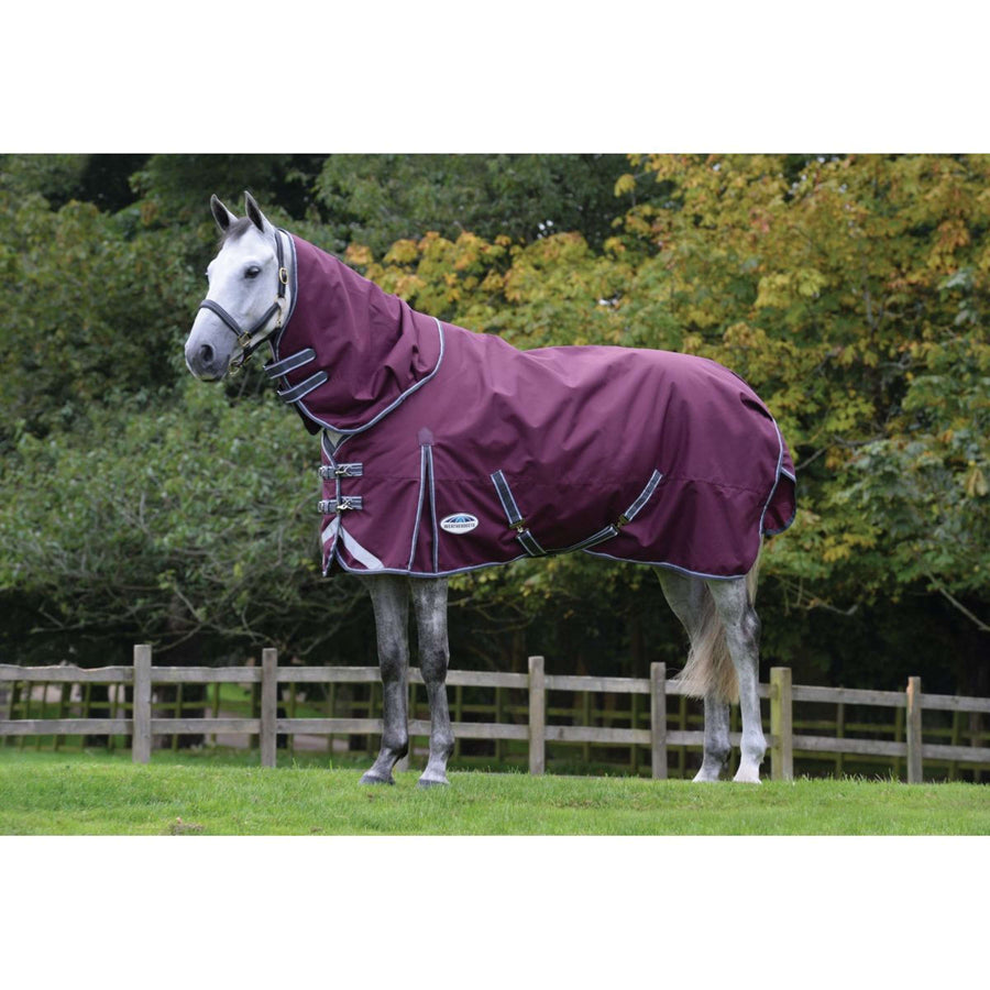 Weatherbeeta Regendeken Comfitec Plus Dynamic II Detach-A-Neck Lite 0g Maroon/Grijs/Wit