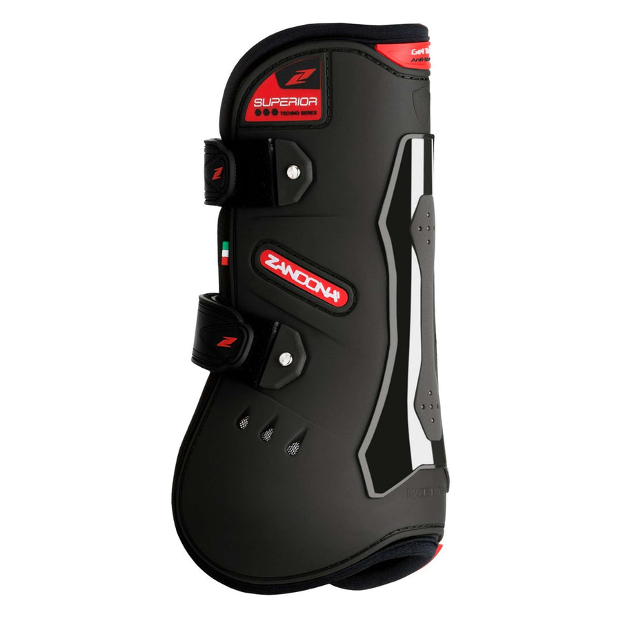 Zandona Peesbeschermers Superior Air Velcro Tendon Zwart