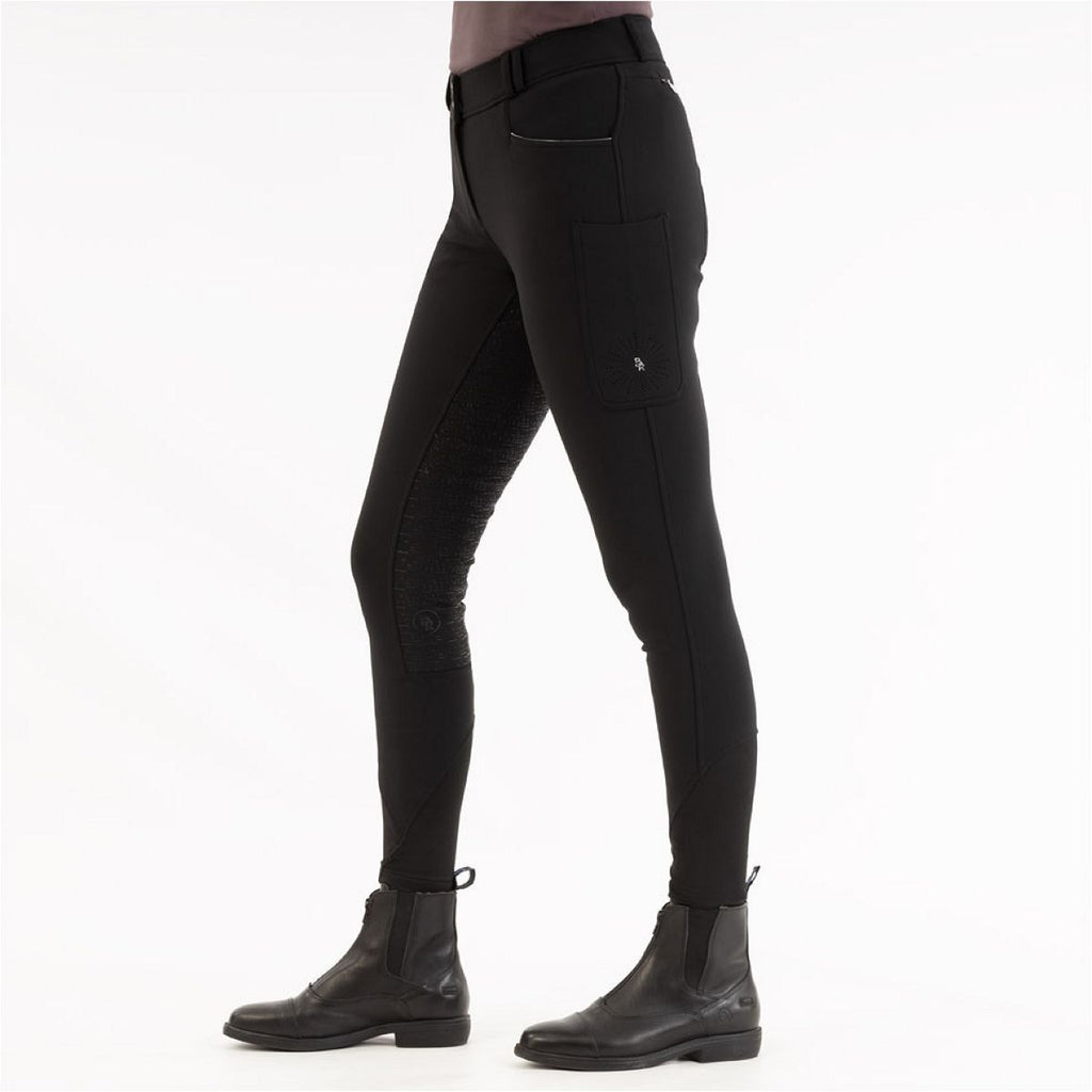 BR Rijbroek AW25 Softshell Jude Dames Siliconen Zitvlak Meteorite