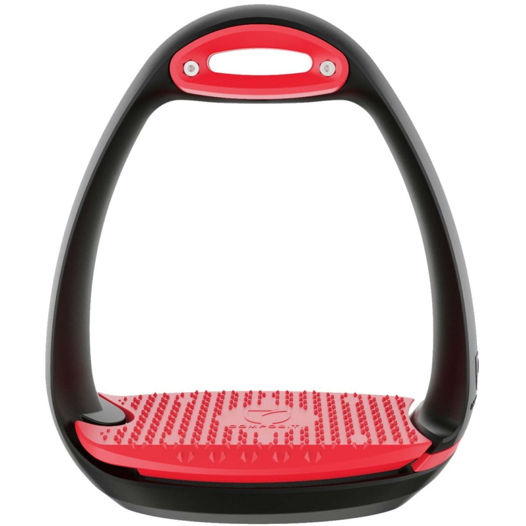 Compositi Stijgbeugels Eole AirSoft Zwart/Rood