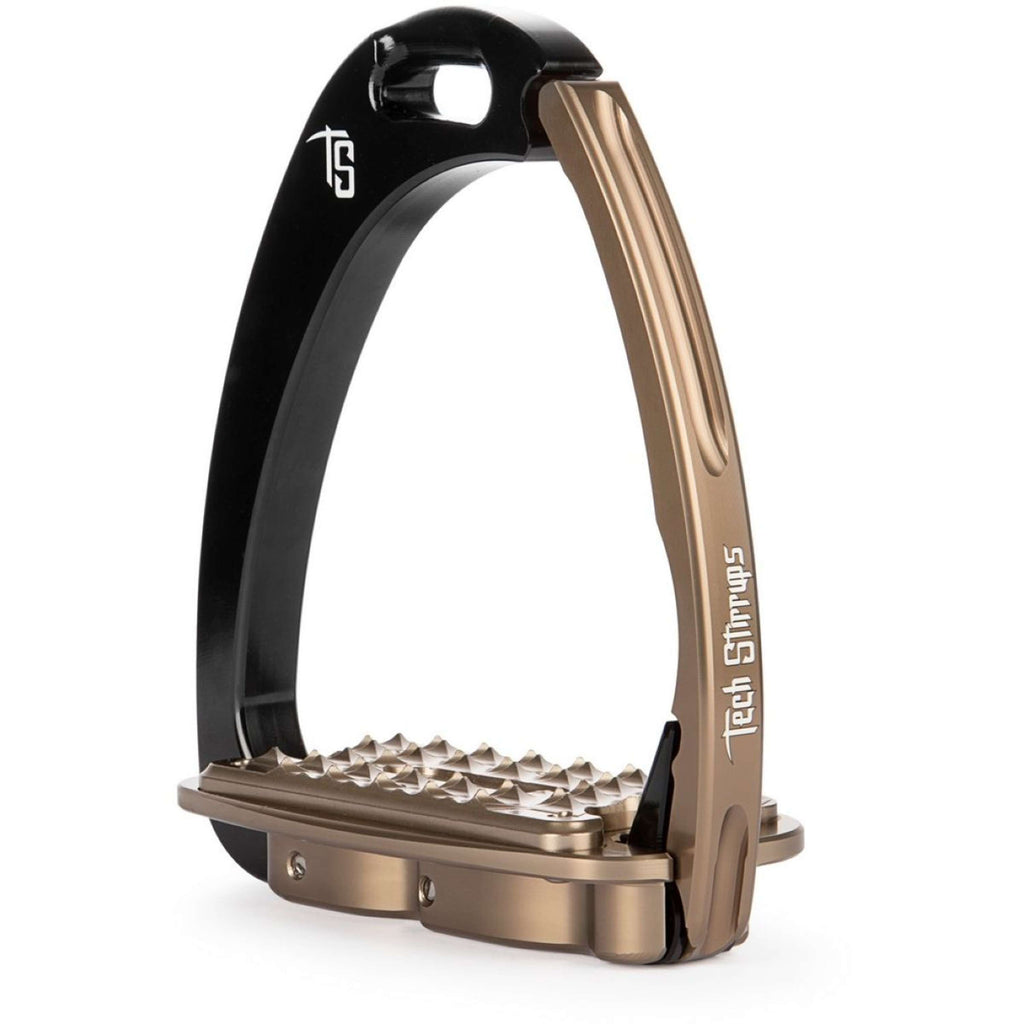Tech Stirrups Stijgbeugels Venice Sloped M Zwart/Bruin