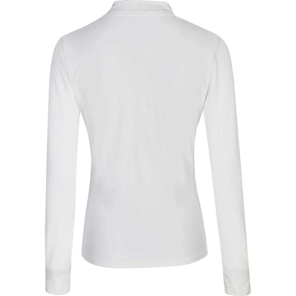 Eskadron Shirt Reflexx Half-Zip Lange Mouwen Wit