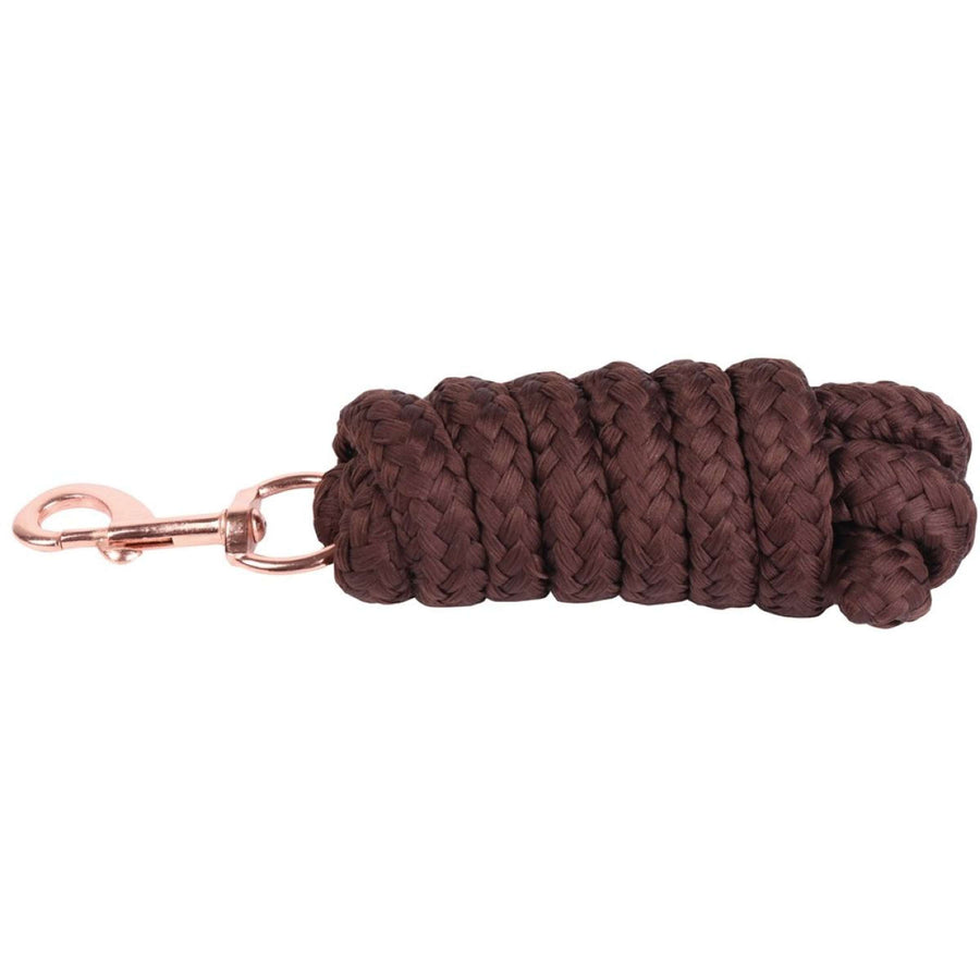 Harry's Horse Halstertouw Soft Musketon Rosegold 1.8m Bruin