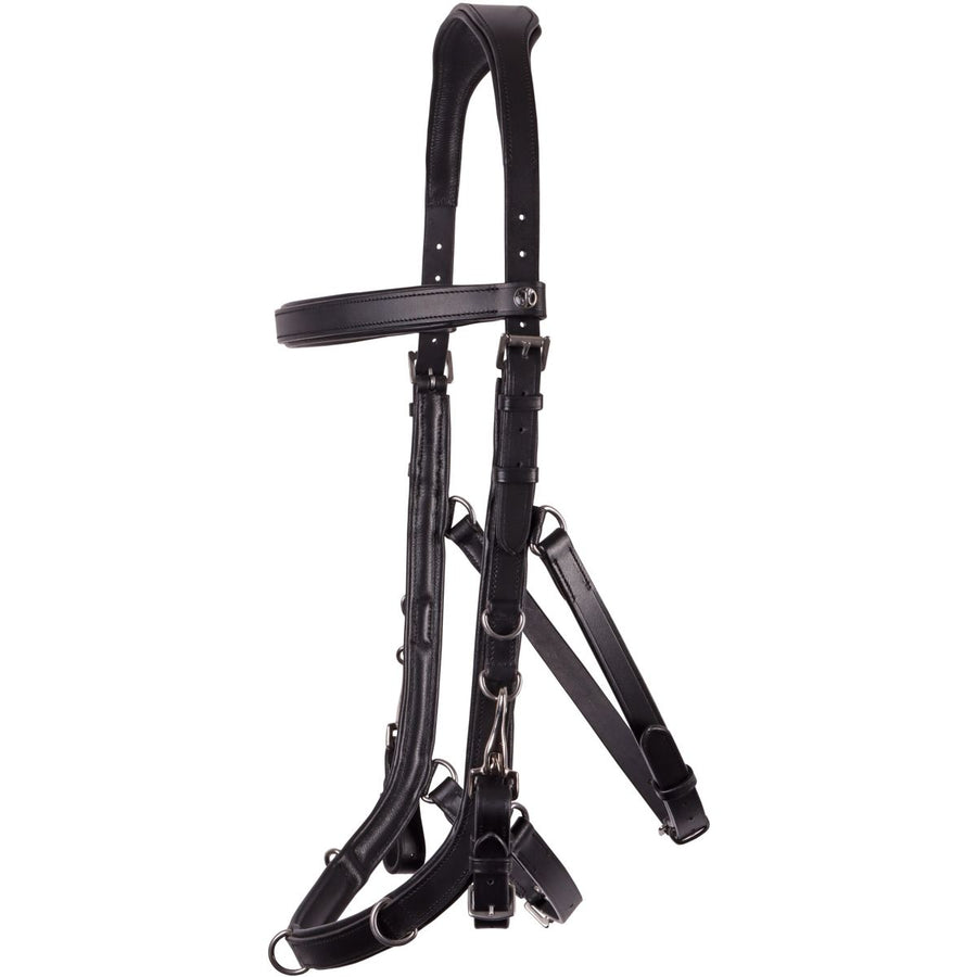 Harrys Horse Kaptoom Hoofdstel Leder Anatomic Zwart