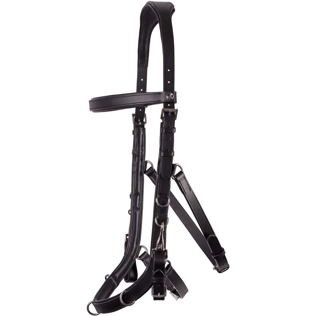 Harrys Horse Kaptoom Hoofdstel Leder Anatomic Zwart