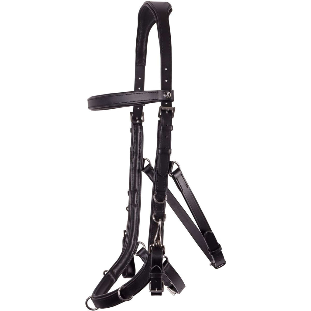 Harrys Horse Kaptoom Hoofdstel Leder Anatomic Zwart