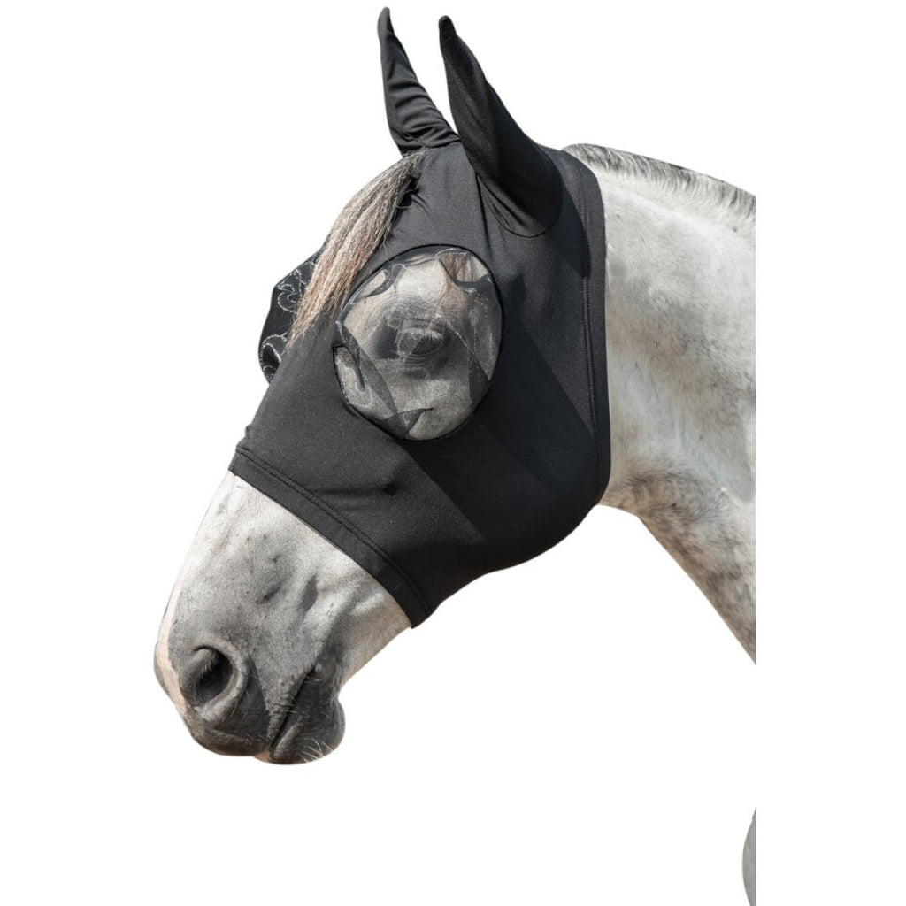 HKM Vliegenmasker Elastic Zwart