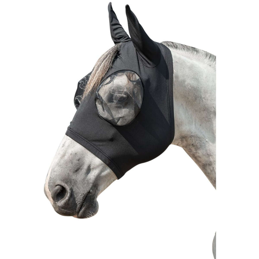 HKM Vliegenmasker Elastic Zwart