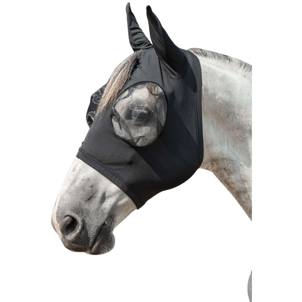 HKM Vliegenmasker Elastic Zwart