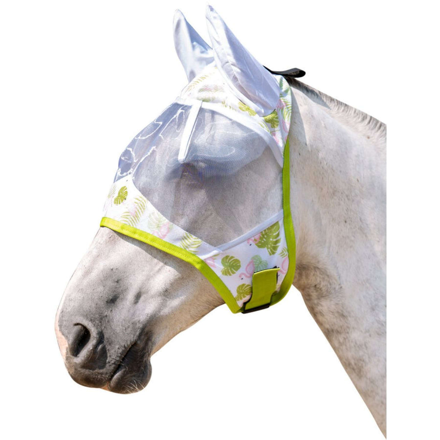 HKM Vliegenmasker Flamingo Groen/Roze