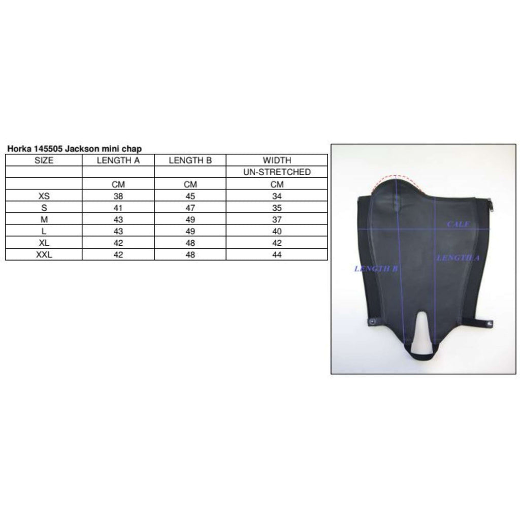 Horka Chaps Jackson Zwart