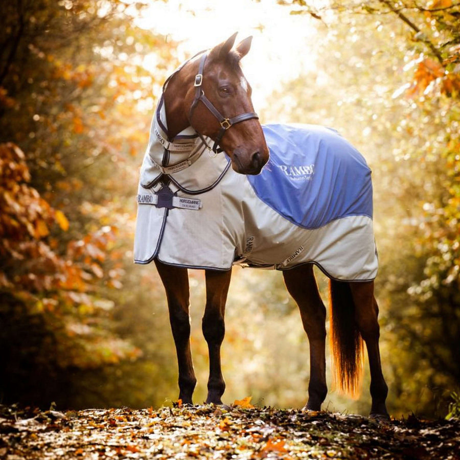 Rambo Autumn Series Turnout Navy/Grijs Dots