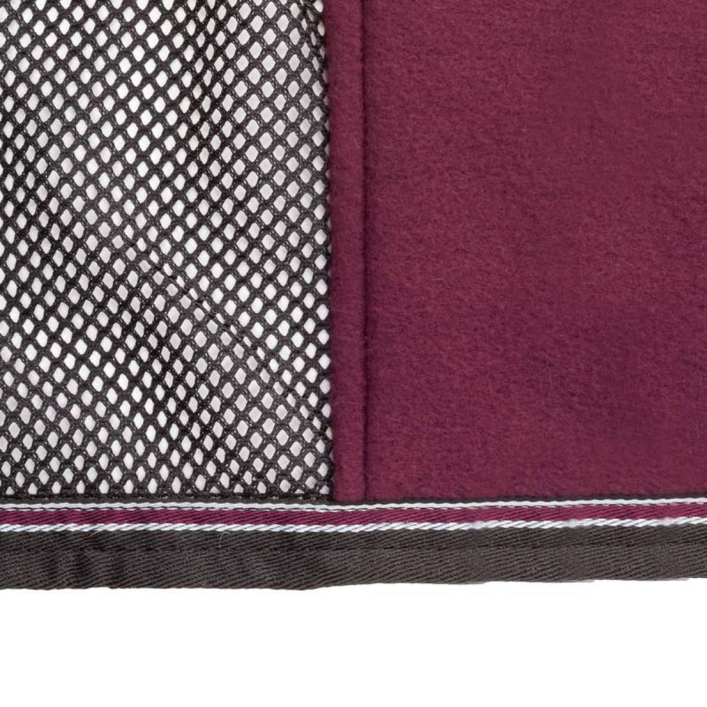 Kavalkade Vliegendeken Fly'n Fleece Zwart-bordeaux