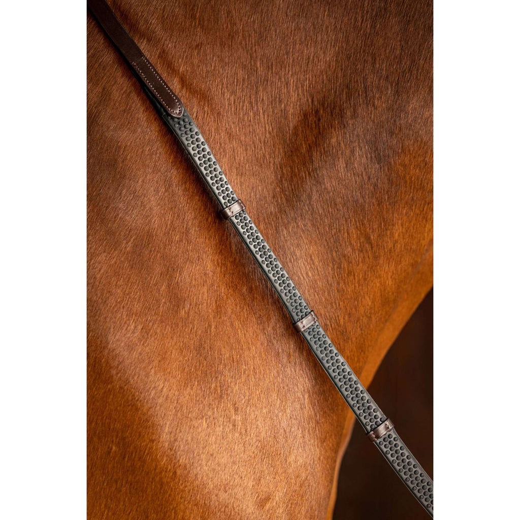 LeMieux Teugels Arika Soft Rubber with Stopper Havana/Brass