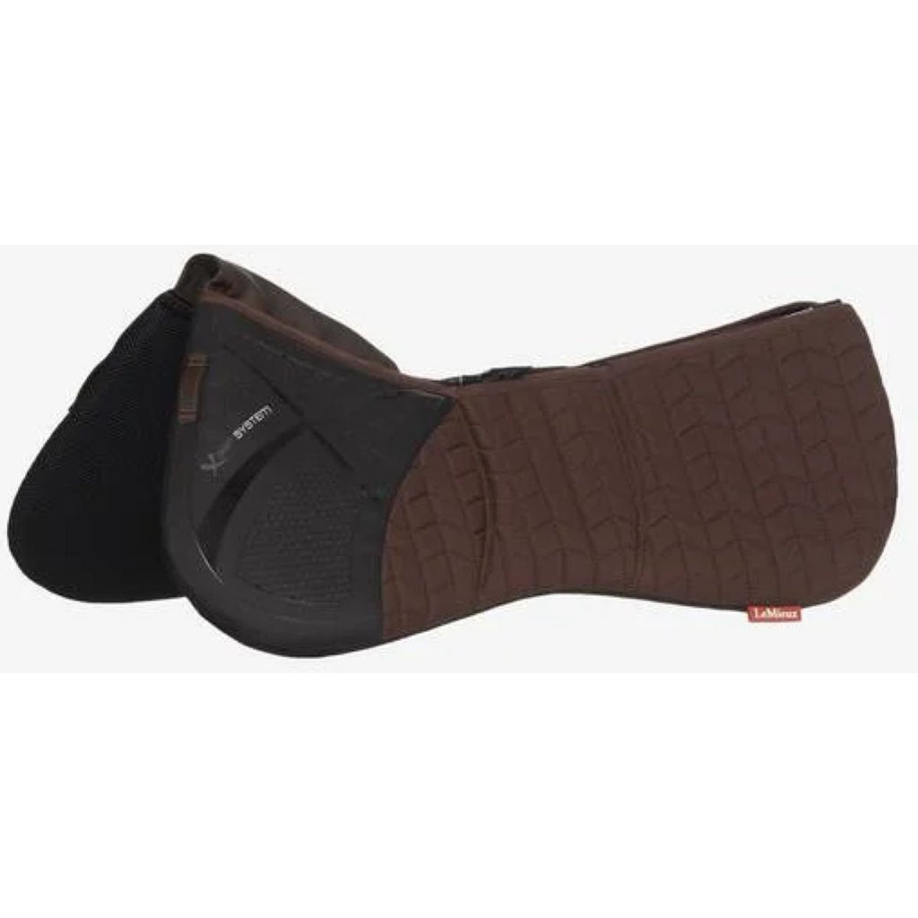 LeMieux Zadelonderlegger Prosorb 3 pocket Quilted Bruin