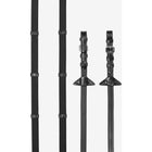 LeMieux Teugels Arika Rubber Grip Continental Zwart/Zilver