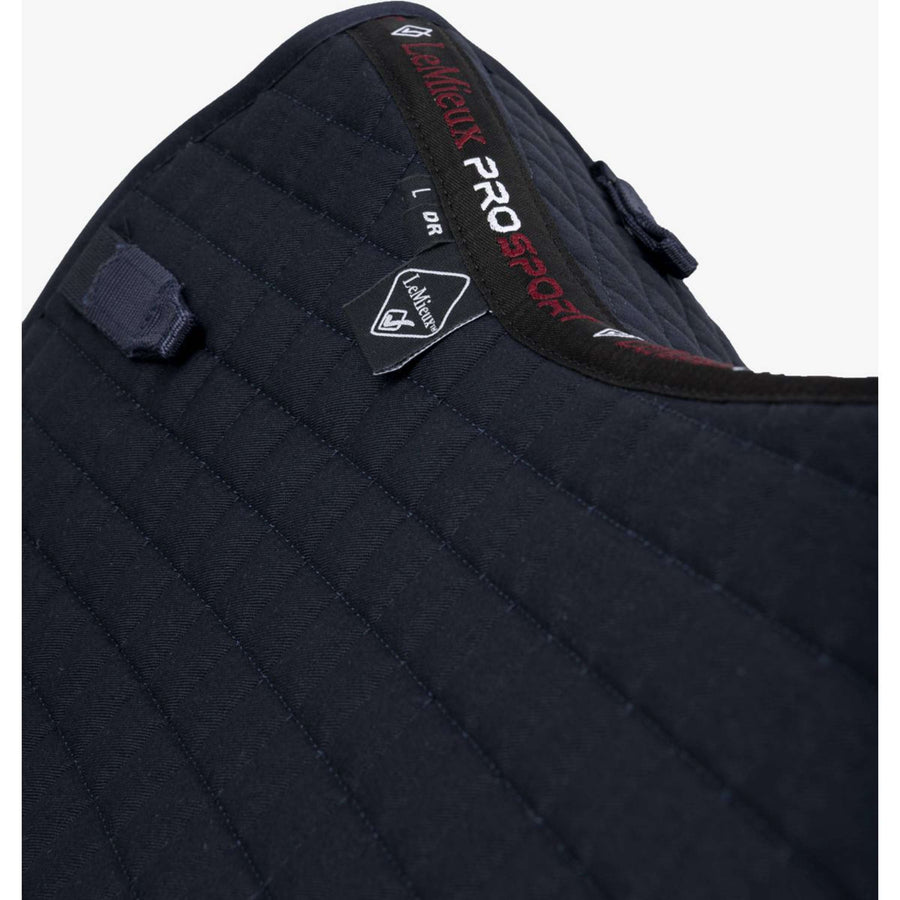 LeMieux Zadeldekje Prosport Plain Square D-Ring Dressuur Navy
