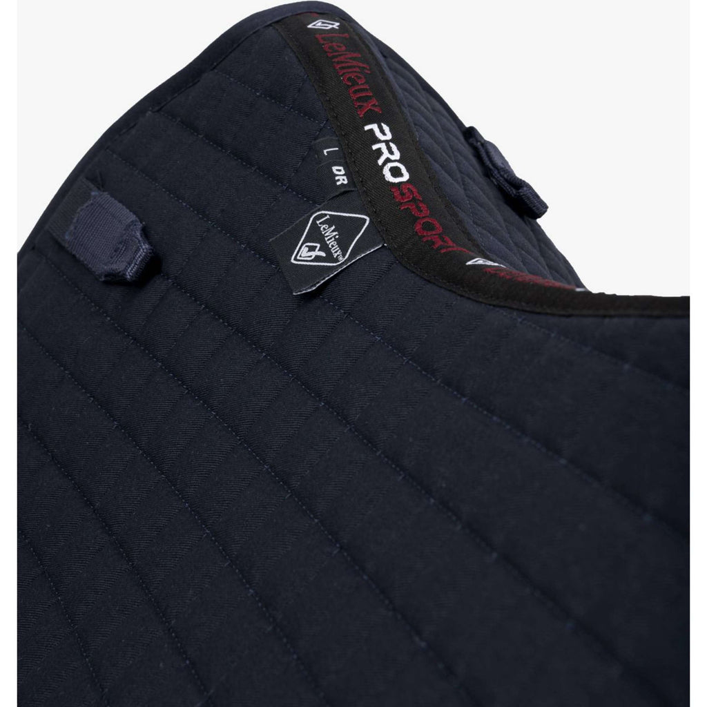 LeMieux Zadeldekje Prosport Plain Square D-Ring Dressuur Navy