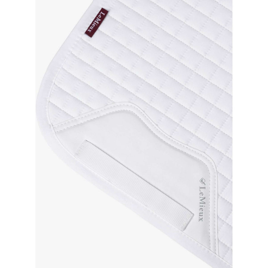 LeMieux Zadeldekje Prosport Plain Square D-Ring Dressuur Wit
