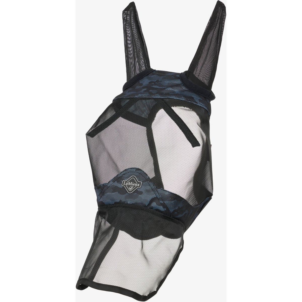 LeMieux Vliegenmasker Visor-Tek Camo Blauw