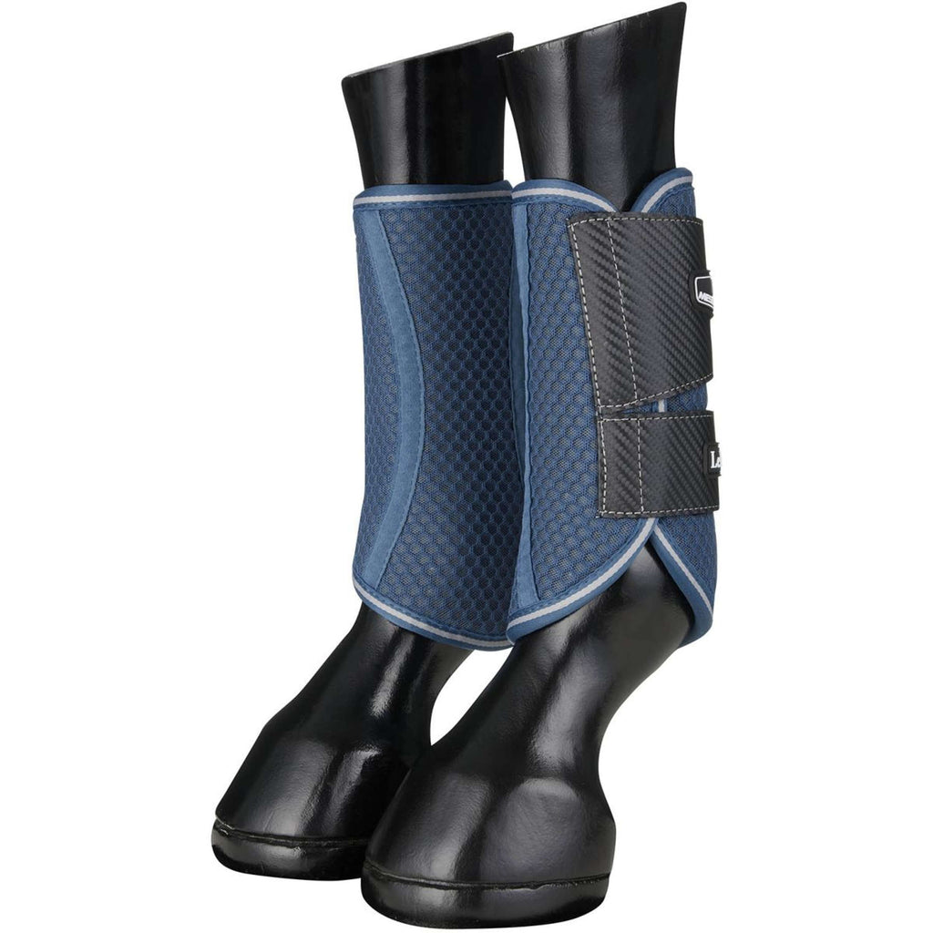 LeMieux Beenbeschermers Carbon Mesh Navy/Grijs Dots