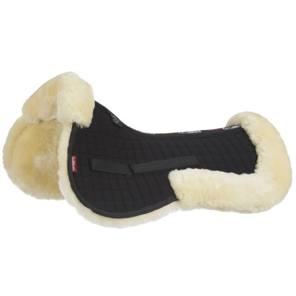 LeMieux Zadelonderlegger Merino Wol Zwart/Naturel