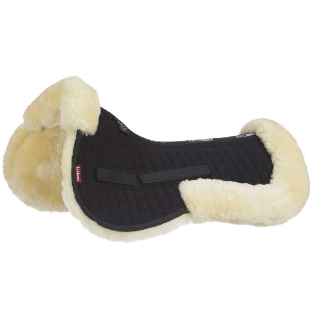 LeMieux Zadelonderlegger Merino Wol Zwart/Naturel