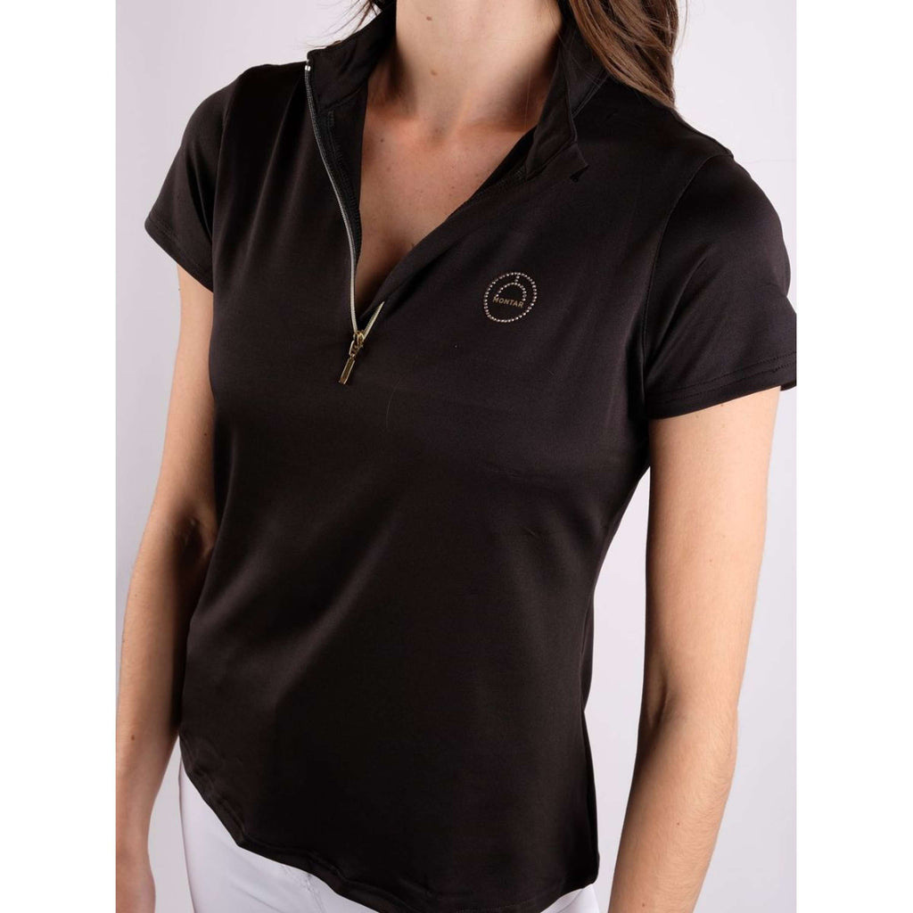 Montar Poloshirt Everly Gold Zwart
