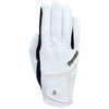 Roeckl Rijhandschoen Milano 2-way spandex White/Black S.20