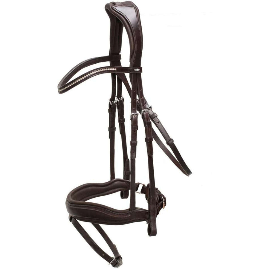 Schockemöhle Hoofdstel Premium sports Stanford Espresso/Zilver