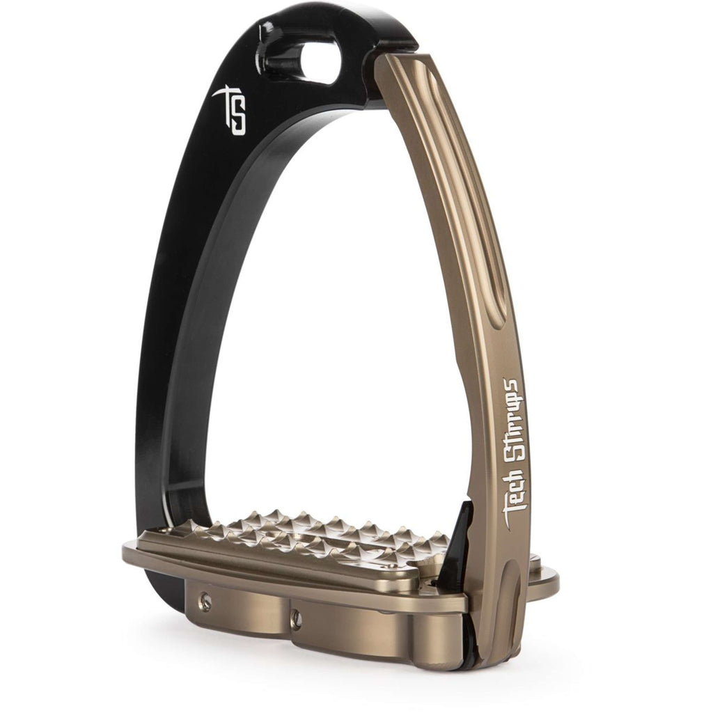 Tech Stirrups Stijgbeugels Venice Sloped M Zwart/Bruin